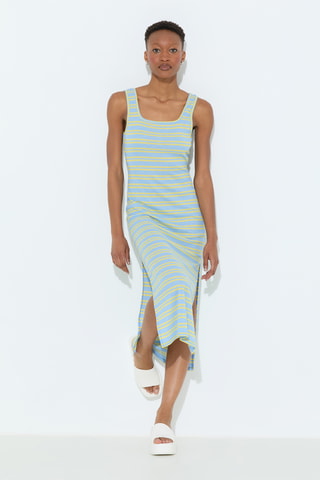 Vestido midi - Celeste