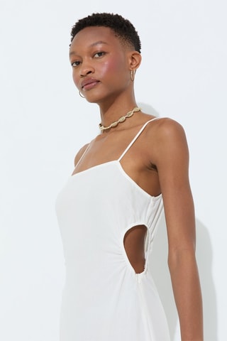 Vestido largo - Blanco roto