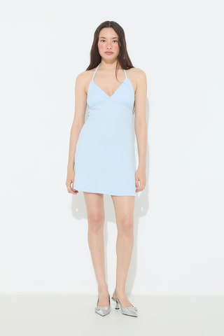 Vestido recto - Celeste