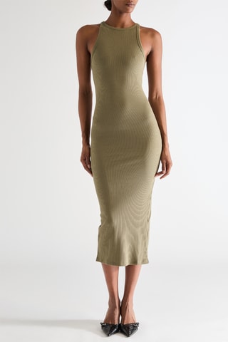 Vestido de tubo - Caqui