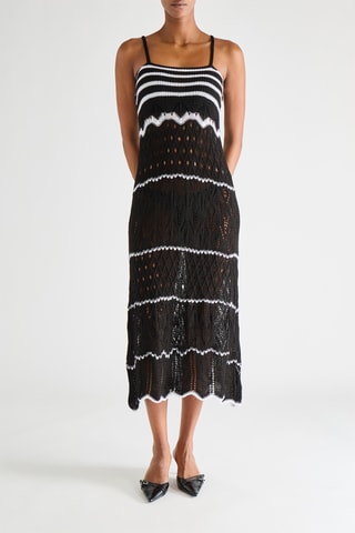 Vestido midi - Negro