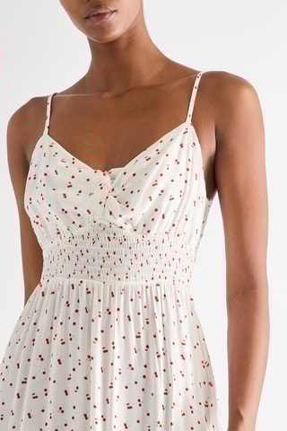 Vestido midi - Blanco