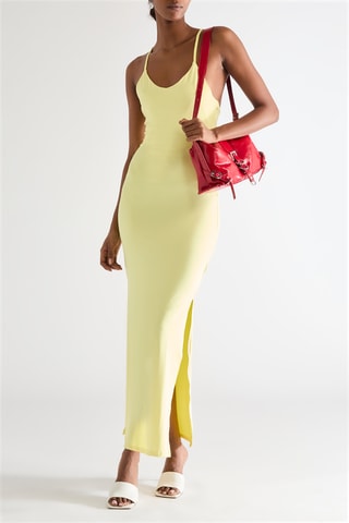 Vestido largo - Amarillo pastel