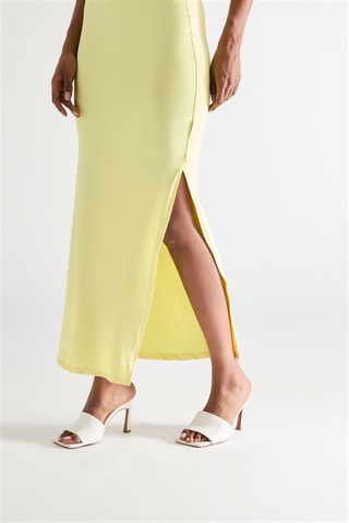 Vestido largo - Amarillo pastel