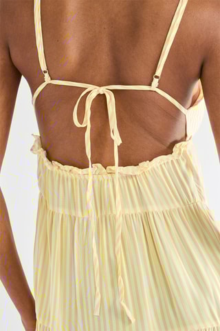 Vestido evasé - Amarillo