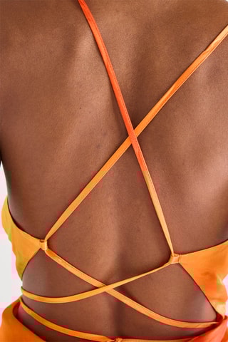 Vestido evasé - Naranja