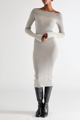 Vestido de tubo - Gris claro