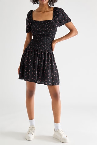 Vestido evasé - Negro