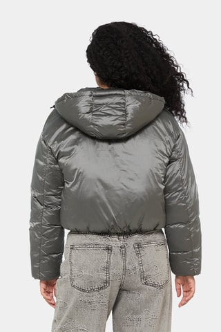 Anorak con capucha - Gris antracita
