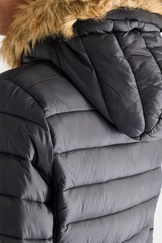 Anorak con capucha - Negro