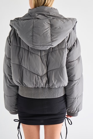 Anorak con capucha - Gris