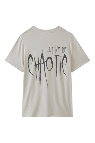 Camiseta oversize - Gris claro