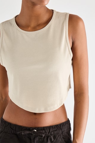 Crop top - Beige