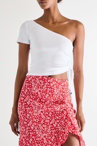 Top asimétrico - Blanco