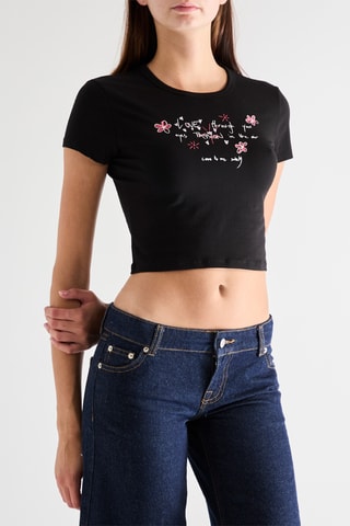 Crop top - Negro