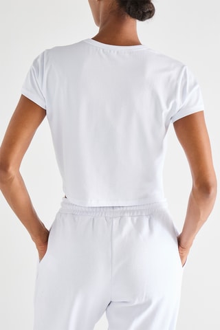 Camiseta cropped - Blanco