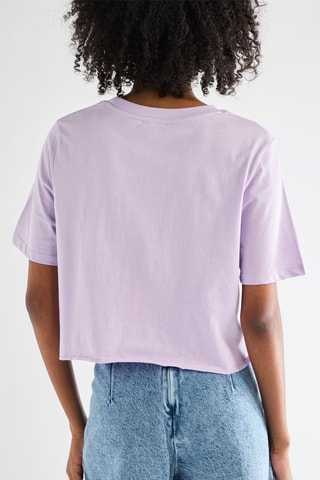 Camiseta cropped - Lila