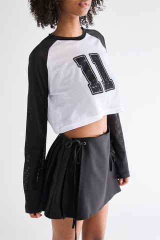 Camiseta cropped - Blanco