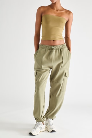 Top crop bustier - Caqui