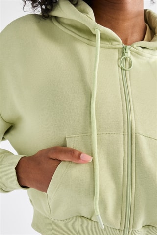 Sudadera con capucha - Verde claro