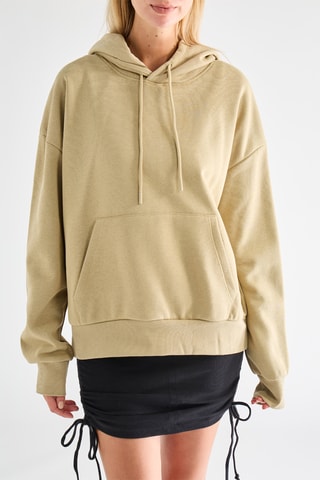 Sudadera con capucha - Beige