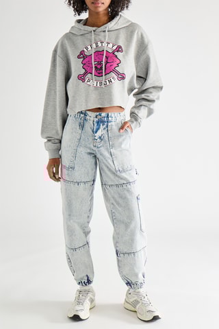 Sudadera con capucha Pretty Poisons - Gris jaspeado