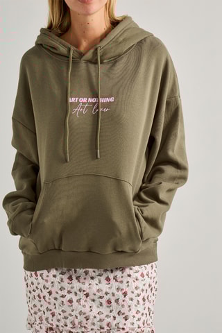 Sudadera con capucha - Marrón claro