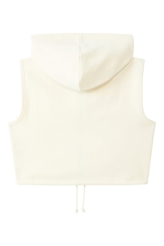 Sudadera sin mangas - Crema