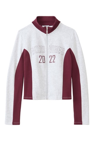 Sudadera - Gris claro jaspeado