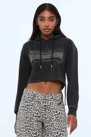 Sudadera corta - Negro