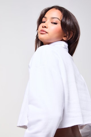 Sudadera corta - Blanco