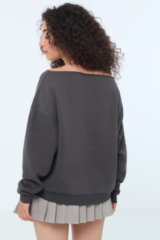 Sudadera oversize - Gris