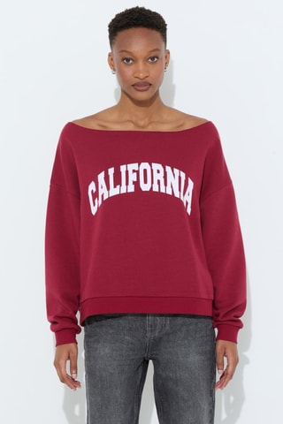 Sudadera oversize - Rojo