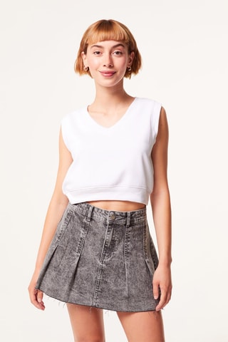 Sudadera sin mangas - Blanco