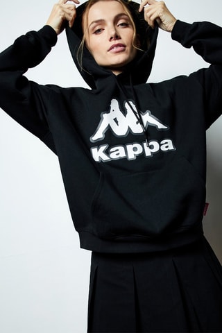 Sudadera con capucha x Kappa - Negro