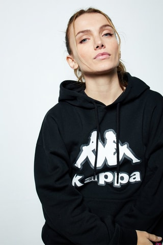 Sudadera con capucha x Kappa - Negro