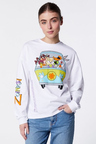 Sudadera Looney Tunes - Blanco
