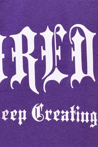 Sweat com capuz - Violeta-escuro 