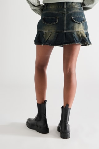 Falda recta vaquera - Azul