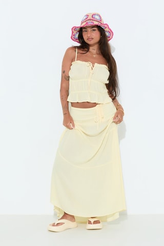 Falda larga - Amarillo claro