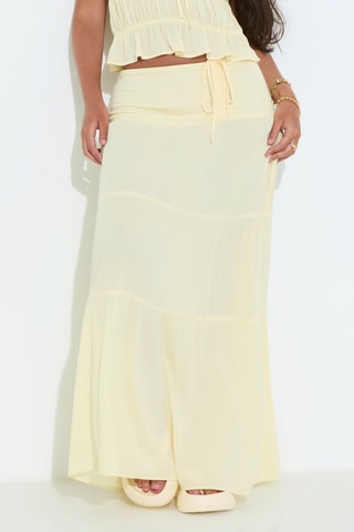 Falda larga - Amarillo claro