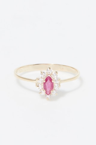 Ring Vera Geelgoud en Robijnen