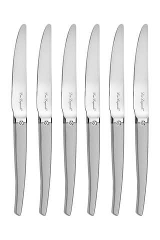 Bloc en bois avec 6 couteaux à steak en acier inoxydable