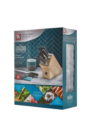 Bloc de 9 couteaux de cuisine Sabatier life