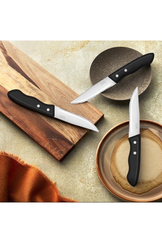 6 couteaux à steak en acier inoxydable Trappeur - 24,5 cm