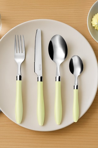 Ménagère en acier inoxydable Réglisse Sauge - 16 pièces