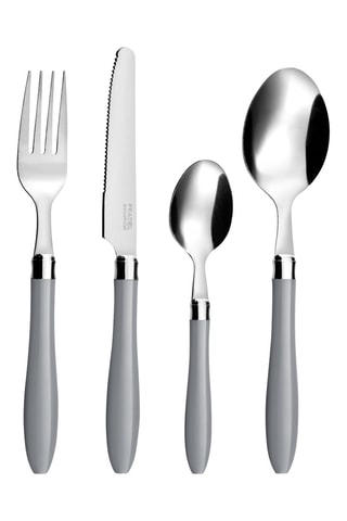 Ménagère en acier inoxydable Réglisse Gris - 16 pièces