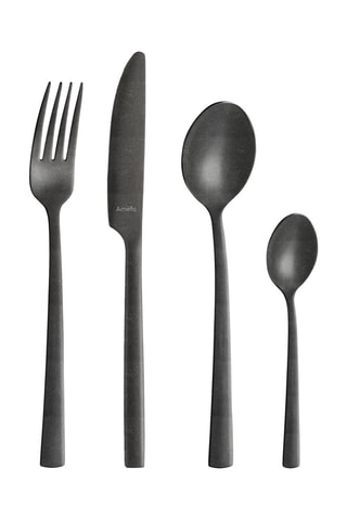 Ménagère en acier inoxydable Alta noir - 32 pièces