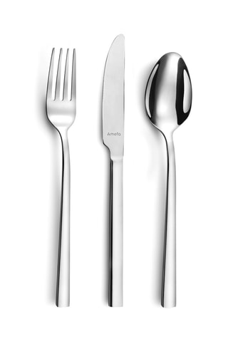 Ménagère en acier inoxydable Ambre - 18 pièces