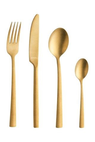 Ménagère en acier inoxydable Alta doré - 32 pièces